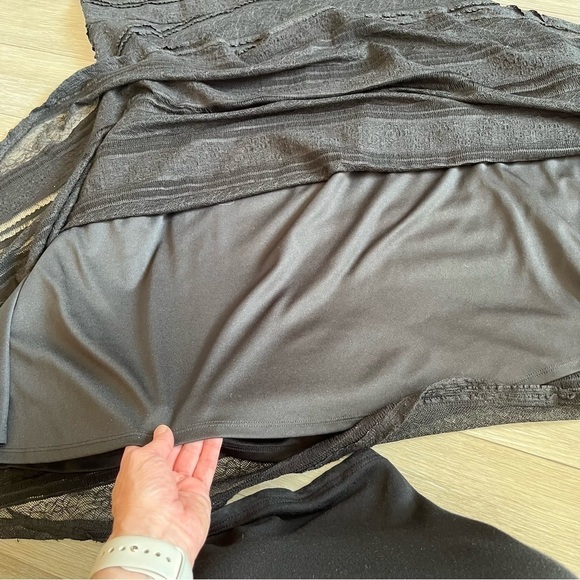 ADDITION ELLE - Michel Studio Plus Size 14 black stretch lace midi dress - Picture 7 of 12